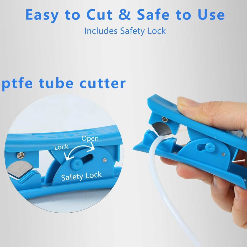 5M PTFE Teflon Tube 2.5Mm ID 4Mm OD for 1.75Mm Filament Bowden + Cutter