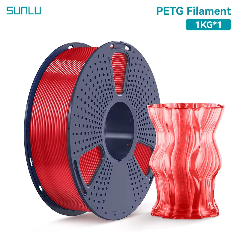1KG PETG /Clear 3D Printer Filament 1.75Mm 1000G Spool (2.2Lbs) Neatly Arranged No Knot Filament Fit Most FDM Printer
