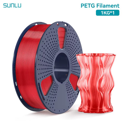 1KG PETG /Clear 3D Printer Filament 1.75Mm 1000G Spool (2.2Lbs) Neatly Arranged No Knot Filament Fit Most FDM Printer