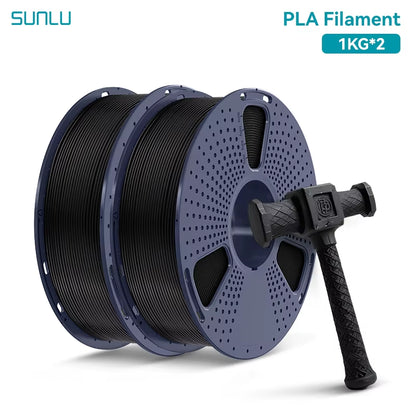 2KG PLA 3D Printer Filament 1.75Mm Neatly Wound 3D Printing Filament Fit Most FDM 3D Printers, 1Kg Spool (2.2Lbs)