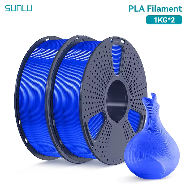 2KG PLA 3D Printer Filament 1.75Mm Neatly Wound 3D Printing Filament Fit Most FDM 3D Printers, 1Kg Spool (2.2Lbs)
