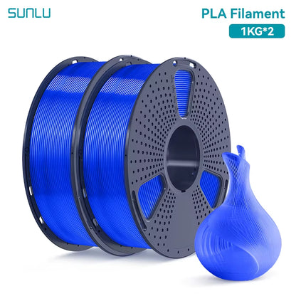 2KG PLA 3D Printer Filament 1.75Mm Neatly Wound 3D Printing Filament Fit Most FDM 3D Printers, 1Kg Spool (2.2Lbs)