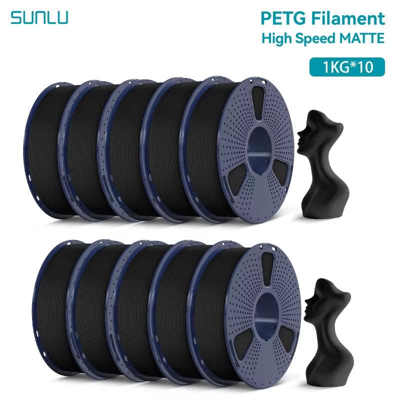 10KG High Speed Matte PETG Filament 1.75Mm 1Kg Spool (2.2Lbs) High Speed Printing Filament Fit Most FDM Printer