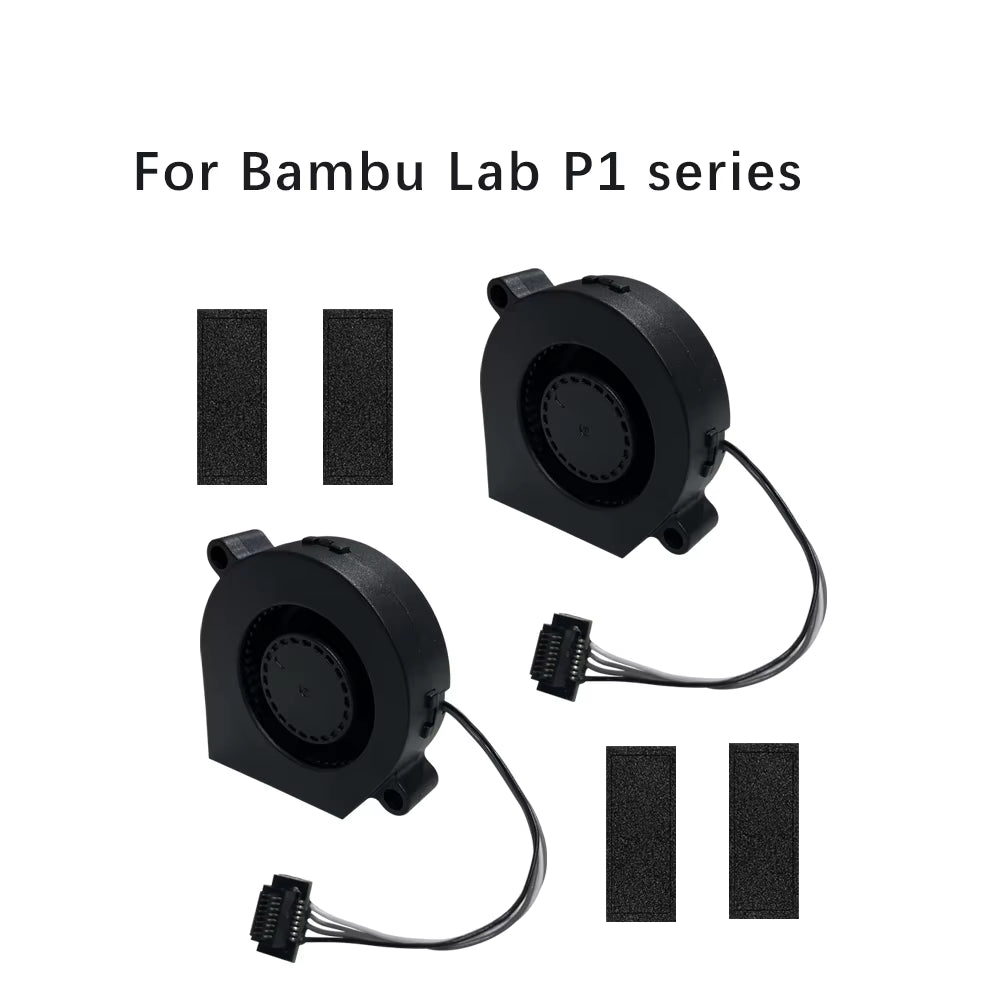 5015 Blower Fan for Bambulab X1 X1C P1P P1S Hotend Radial Fan Cooling Blower Fan Duct Faster Speed Low Noisy 3D Accessories