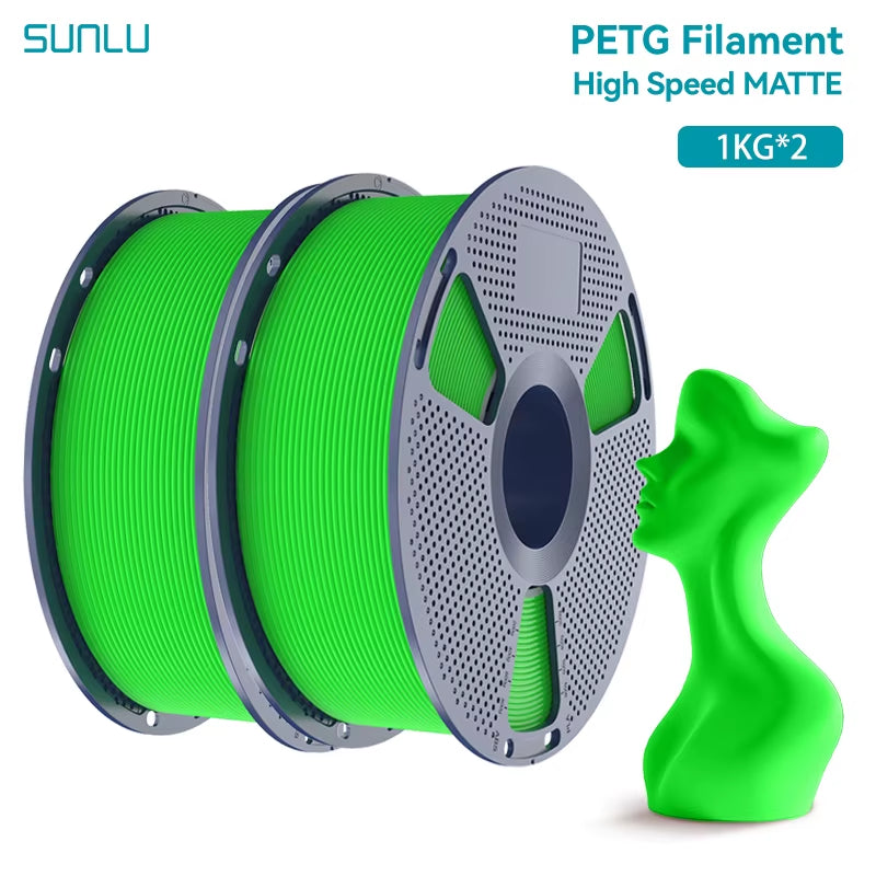 2KG High Speed Matte PETG Filament 1.75Mm 1000G Spool (2.2Lbs) High Speed Printing Filament Fit Most FDM Printer