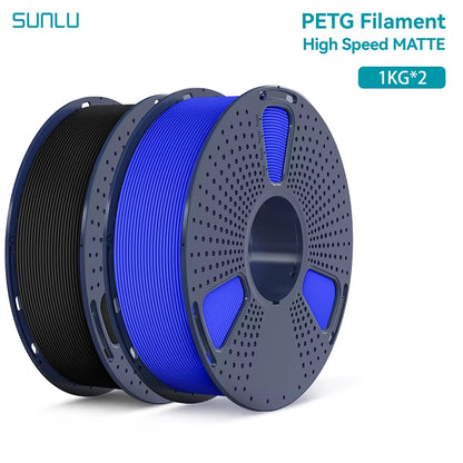 2KG High Speed Matte PETG Filament 1.75Mm 1000G Spool (2.2Lbs) High Speed Printing Filament Fit Most FDM Printer