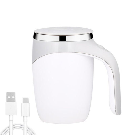 Automatic Magnetic Stirring Coffee Mug, Electric Stainless Steel Self Mixing Coffee Tumbler, Rotating Home Kitchen Office Travel Mixing Cup,Christmas Gift Ideas