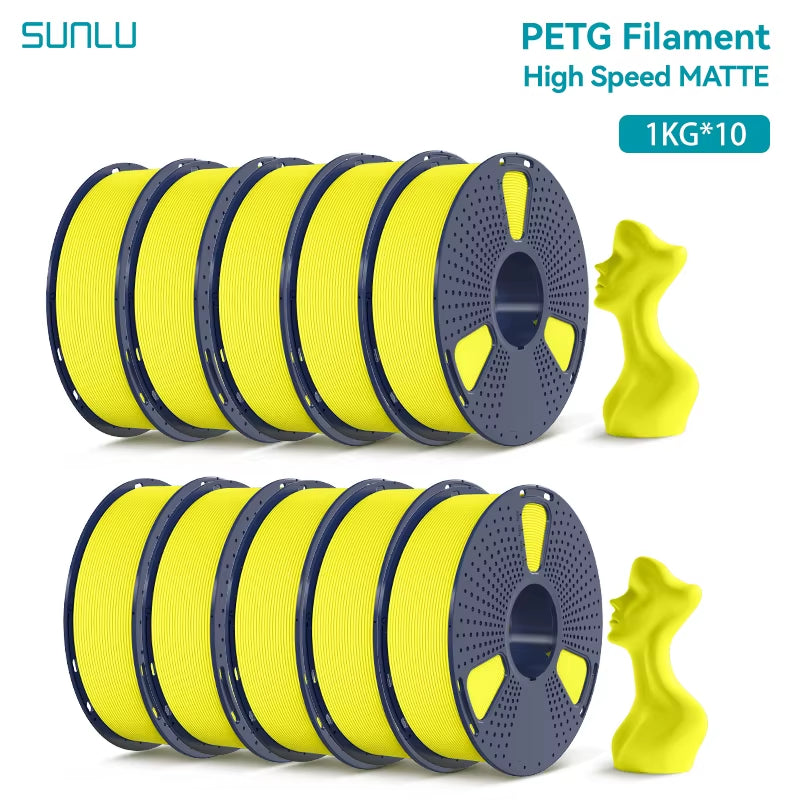 10KG High Speed Matte PETG Filament 1.75Mm 1Kg Spool (2.2Lbs) High Speed Printing Filament Fit Most FDM Printer