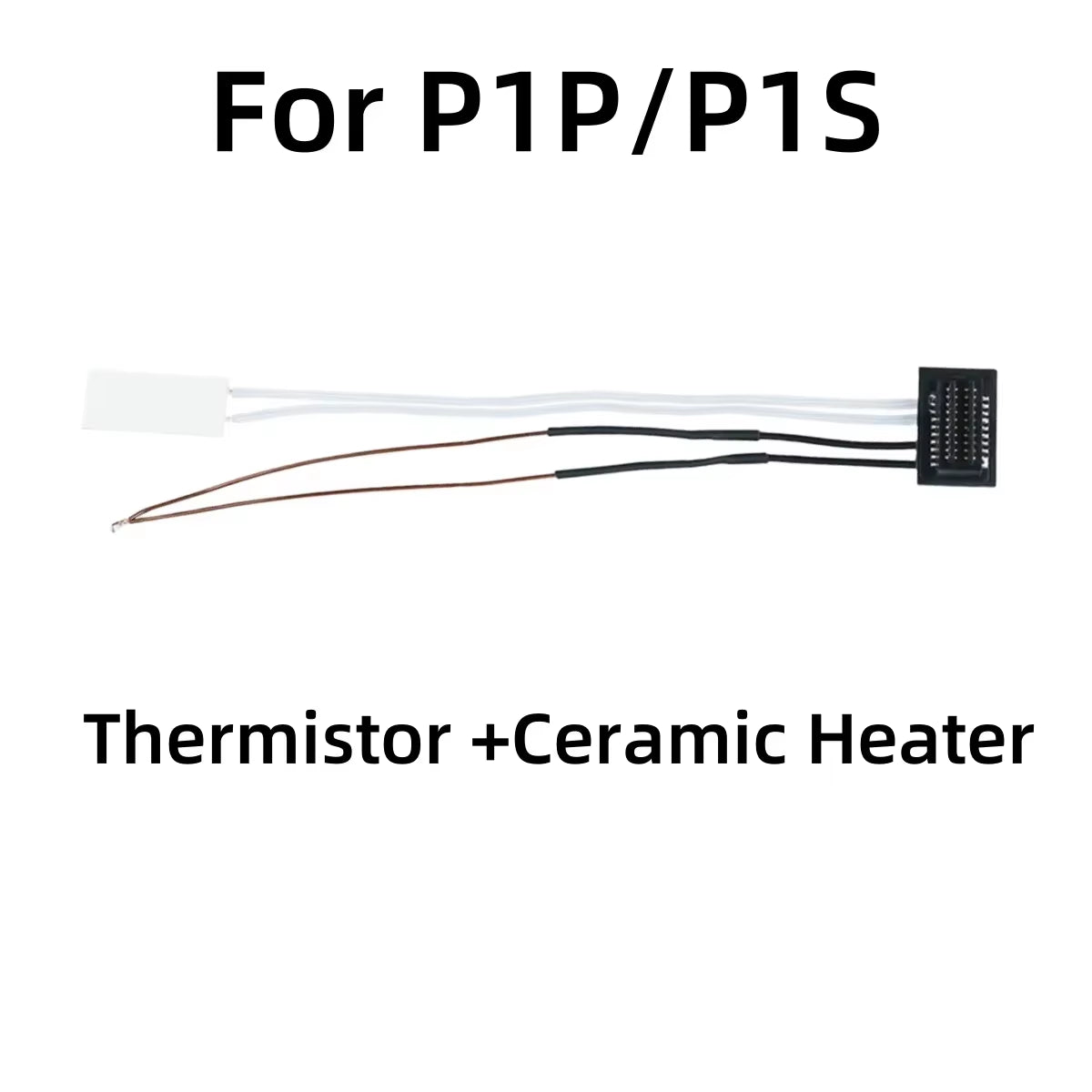 Caremic Heater & Thermistor for Bambu Lab P1P P1S Hotend Ceramic Cartridge Temperature Sensor for Bambulab P1S P1P 3D Printer