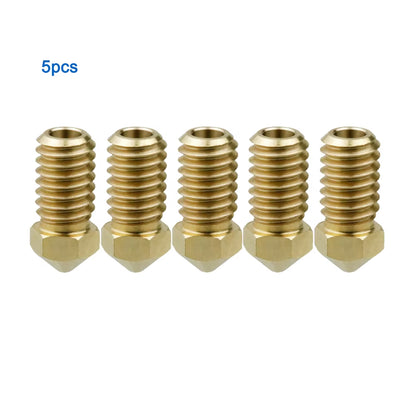 5/10Pcs Brass Nozzle for Bambu Lab A1/ A1 Mini, 0.2 0.4 0.6 0.8Mm 3D Printer Accessories for Bambulab A1 Mini 3D Printer
