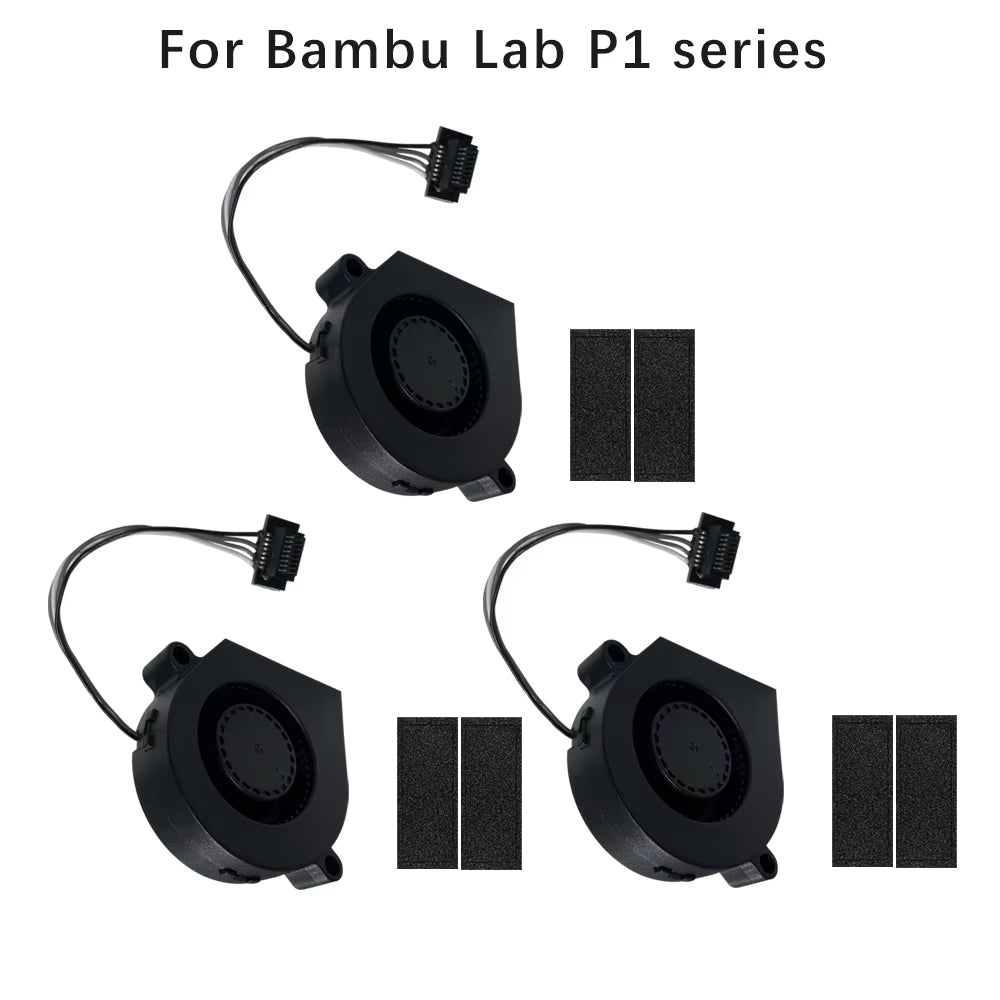 5015 Blower Fan for Bambulab X1 X1C P1P P1S Hotend Radial Fan Cooling Blower Fan Duct Faster Speed Low Noisy 3D Accessories
