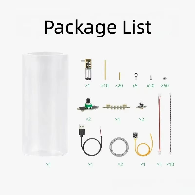 360˚ Rotating Marble Run for Bambulab Enclosed with Lights for Maker World Creator Program ZH057