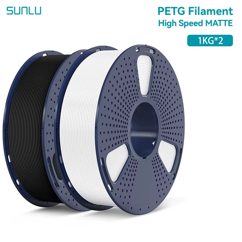 2KG High Speed Matte PETG Filament 1.75Mm 1000G Spool (2.2Lbs) High Speed Printing Filament Fit Most FDM Printer