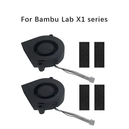 5015 Blower Fan for Bambulab X1 X1C P1P P1S Hotend Radial Fan Cooling Blower Fan Duct Faster Speed Low Noisy 3D Accessories