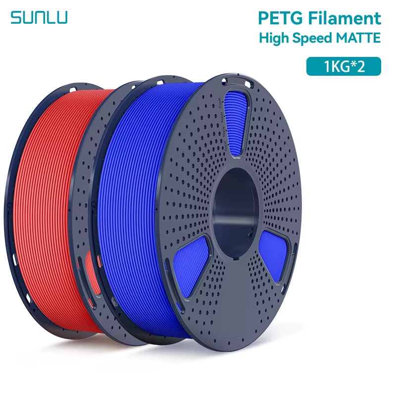 2KG High Speed Matte PETG Filament 1.75Mm 1000G Spool (2.2Lbs) High Speed Printing Filament Fit Most FDM Printer