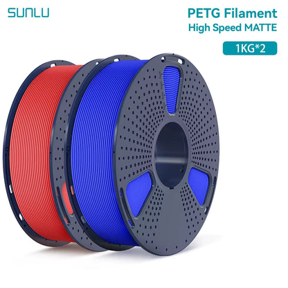 2KG High Speed Matte PETG Filament 1.75Mm 1000G Spool (2.2Lbs) High Speed Printing Filament Fit Most FDM Printer