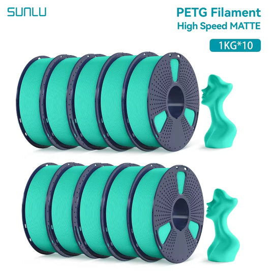 10KG High Speed Matte PETG Filament 1.75Mm 1Kg Spool (2.2Lbs) High Speed Printing Filament Fit Most FDM Printer