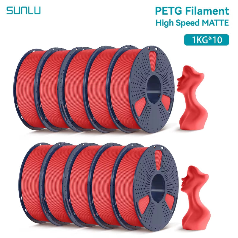 10KG High Speed Matte PETG Filament 1.75Mm 1Kg Spool (2.2Lbs) High Speed Printing Filament Fit Most FDM Printer