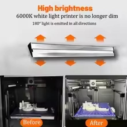 0.3A LED Light Aceraybar for Bambulab LED Light Bar Kit Magnetic Installation Aluminum Alloy Peel LED Strip for Bambu Lab P1 X1