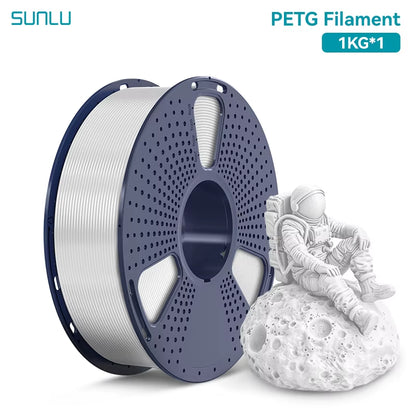 1KG PETG /Clear 3D Printer Filament 1.75Mm 1000G Spool (2.2Lbs) Neatly Arranged No Knot Filament Fit Most FDM Printer