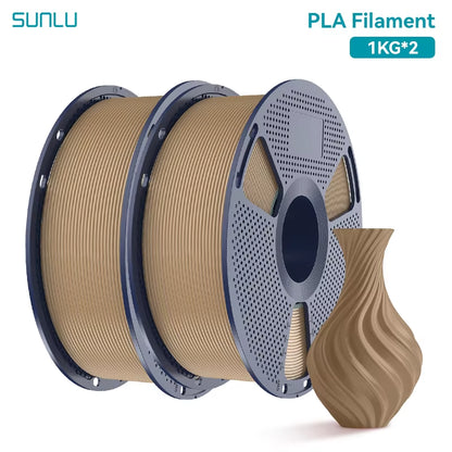 2KG PLA 3D Printer Filament 1.75Mm Neatly Wound 3D Printing Filament Fit Most FDM 3D Printers, 1Kg Spool (2.2Lbs)