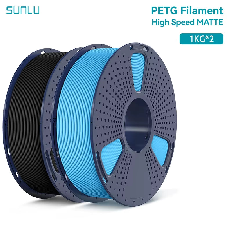 2KG High Speed Matte PETG Filament 1.75Mm 1000G Spool (2.2Lbs) High Speed Printing Filament Fit Most FDM Printer