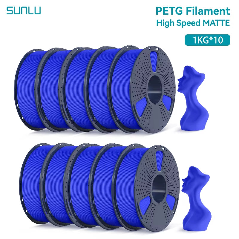10KG High Speed Matte PETG Filament 1.75Mm 1Kg Spool (2.2Lbs) High Speed Printing Filament Fit Most FDM Printer