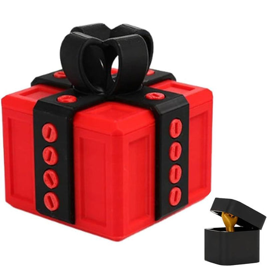 The Annyoying Present with Middle Finger in a Box, Hilarious Screw Challenge with Middle Finger Surprise, Endless Puzzle Gift Boxes with Screws and Hidden Lock, Annoying Funny 3D Printed Gifts Boxes Ideal for Birthday,Christmas, Halloween