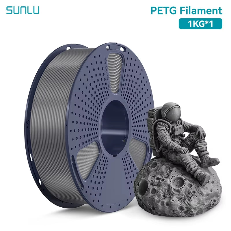 1KG PETG /Clear 3D Printer Filament 1.75Mm 1000G Spool (2.2Lbs) Neatly Arranged No Knot Filament Fit Most FDM Printer