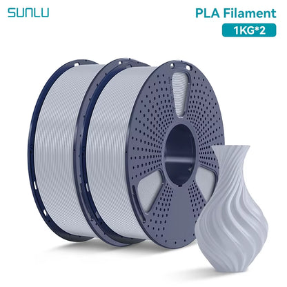 2KG PLA 3D Printer Filament 1.75Mm Neatly Wound 3D Printing Filament Fit Most FDM 3D Printers, 1Kg Spool (2.2Lbs)