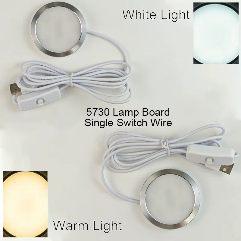 For Bambu Lab Led Lamp Kit Adjustable Light Kit Led Light Parts Hardware DIY Model White /Cold/Warm Light without Lamp Shell 001