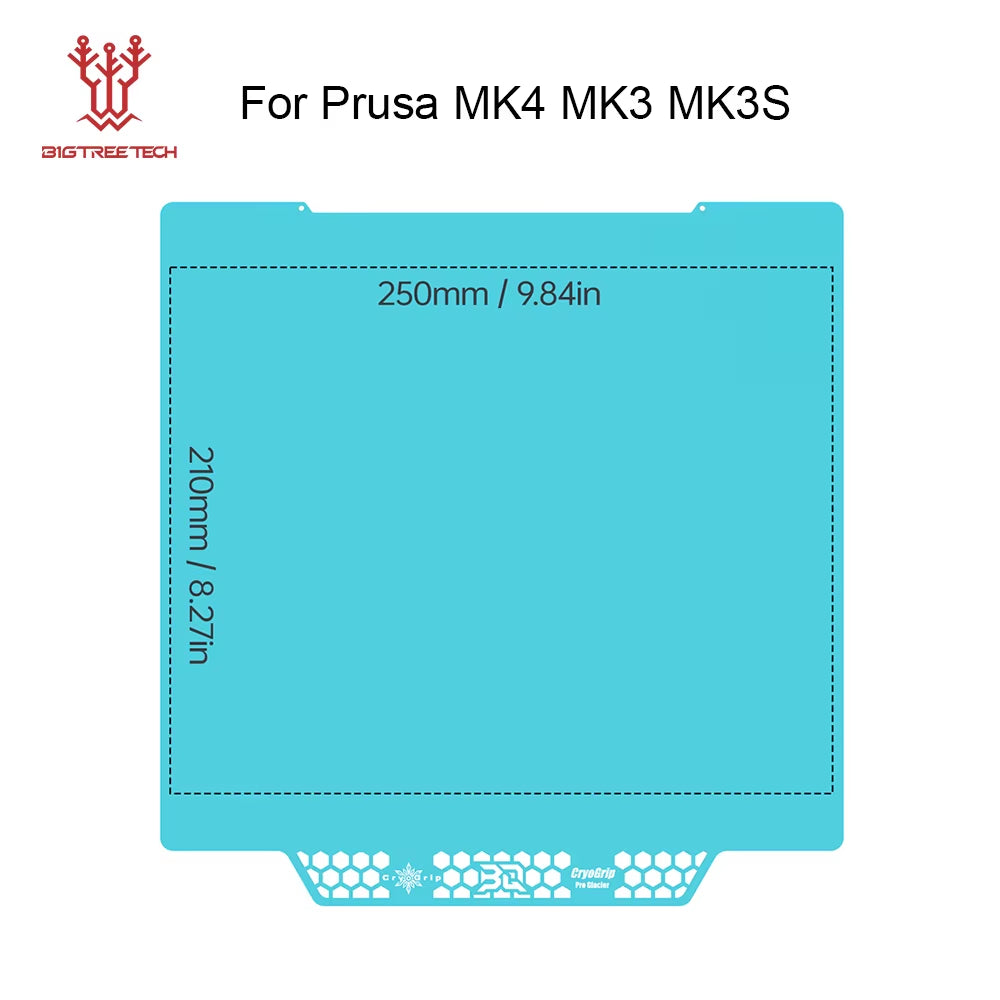 Panda Build Plate Cryogrip Pro Coating No Clog Spring Steel Double-Sided for Bambulab Voron Kobra Adventurer 5M 3D Printer