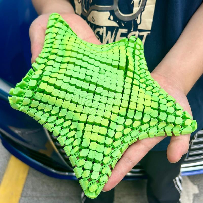 3D Printed Starfish Statue, Cute Animal Action Figure Collectible Figurines for Home Office Decor, Stress Relief Toy 26Cm/10.24In + 16Cm/6.30In, Halloween Decor, Christmas Action Figures 2025, 3D Printed Articulated Flexible Fidget Action Figures