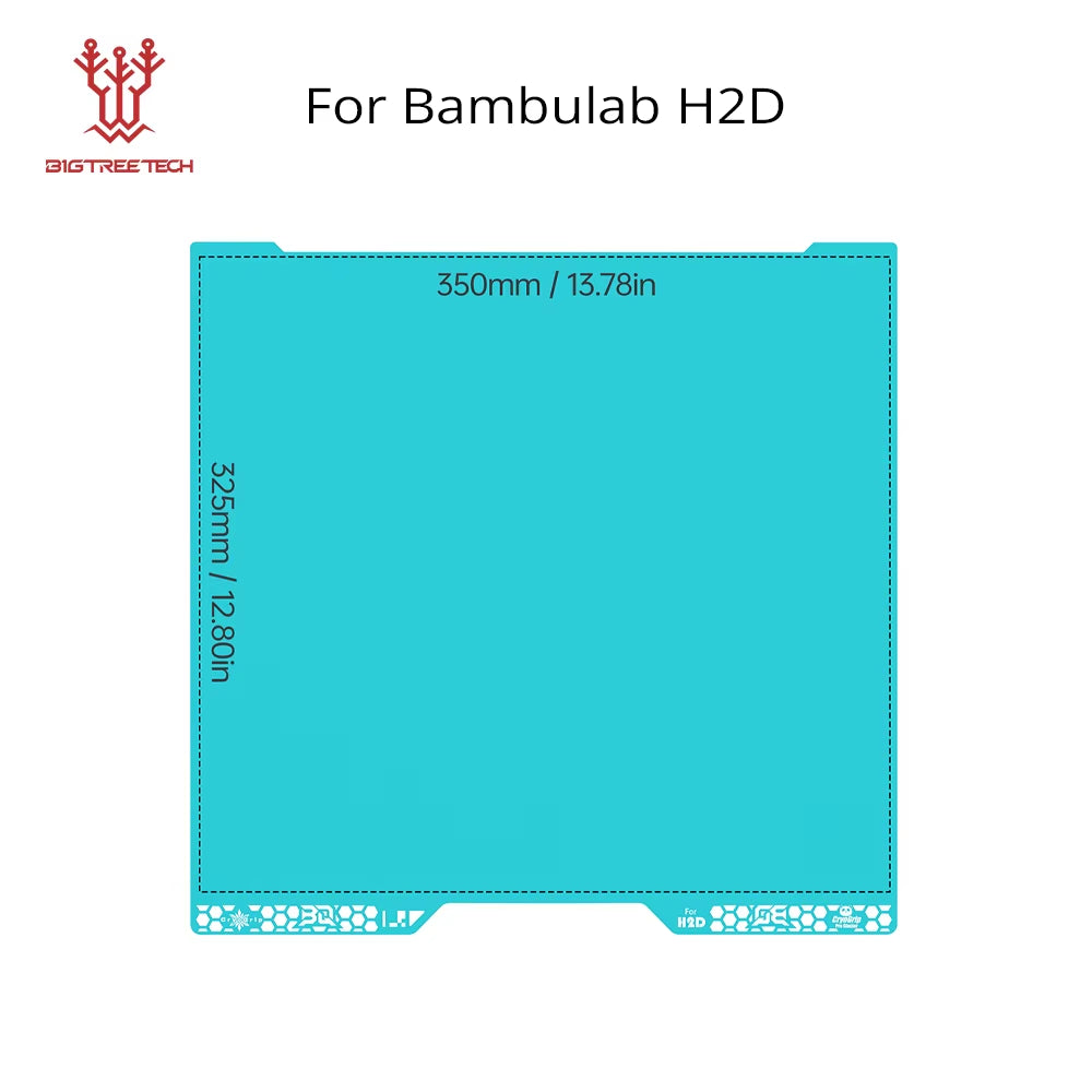 Panda Build Plate Cryogrip Pro Coating No Clog Spring Steel Double-Sided for Bambulab Voron Kobra Adventurer 5M 3D Printer