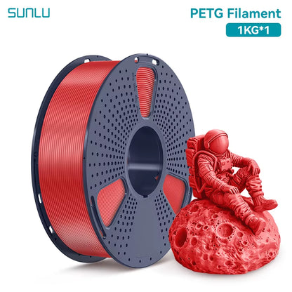 1KG PETG /Clear 3D Printer Filament 1.75Mm 1000G Spool (2.2Lbs) Neatly Arranged No Knot Filament Fit Most FDM Printer