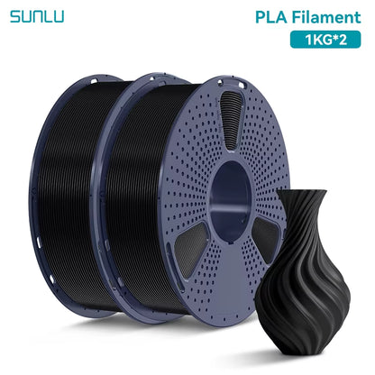 2KG PLA 3D Printer Filament 1.75Mm Neatly Wound 3D Printing Filament Fit Most FDM 3D Printers, 1Kg Spool (2.2Lbs)
