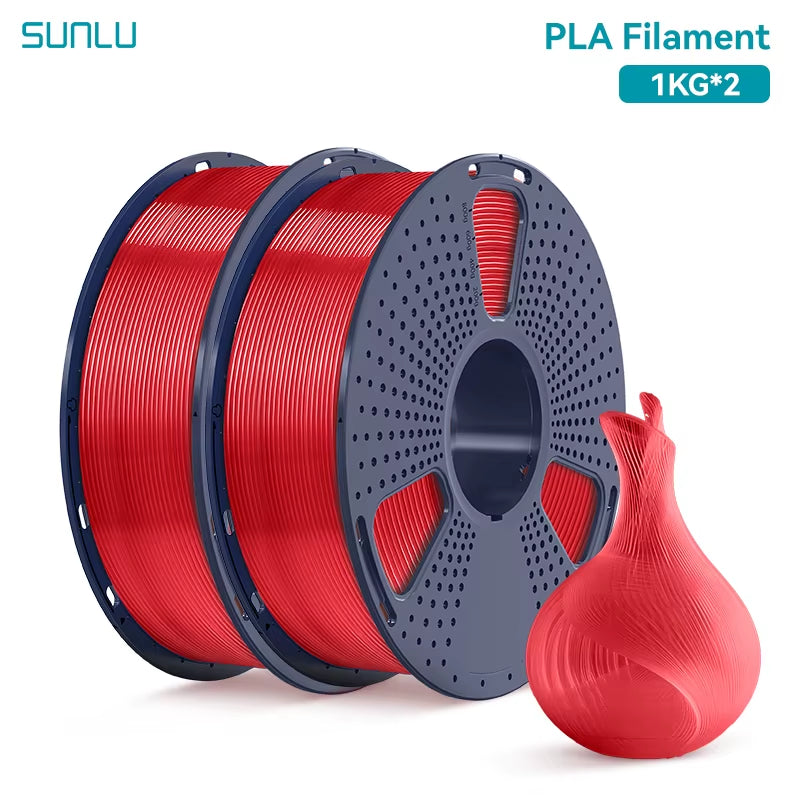 2KG PLA 3D Printer Filament 1.75Mm Neatly Wound 3D Printing Filament Fit Most FDM 3D Printers, 1Kg Spool (2.2Lbs)