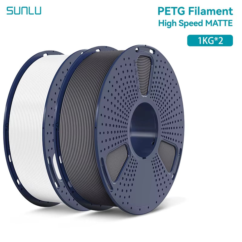 2KG High Speed Matte PETG Filament 1.75Mm 1000G Spool (2.2Lbs) High Speed Printing Filament Fit Most FDM Printer
