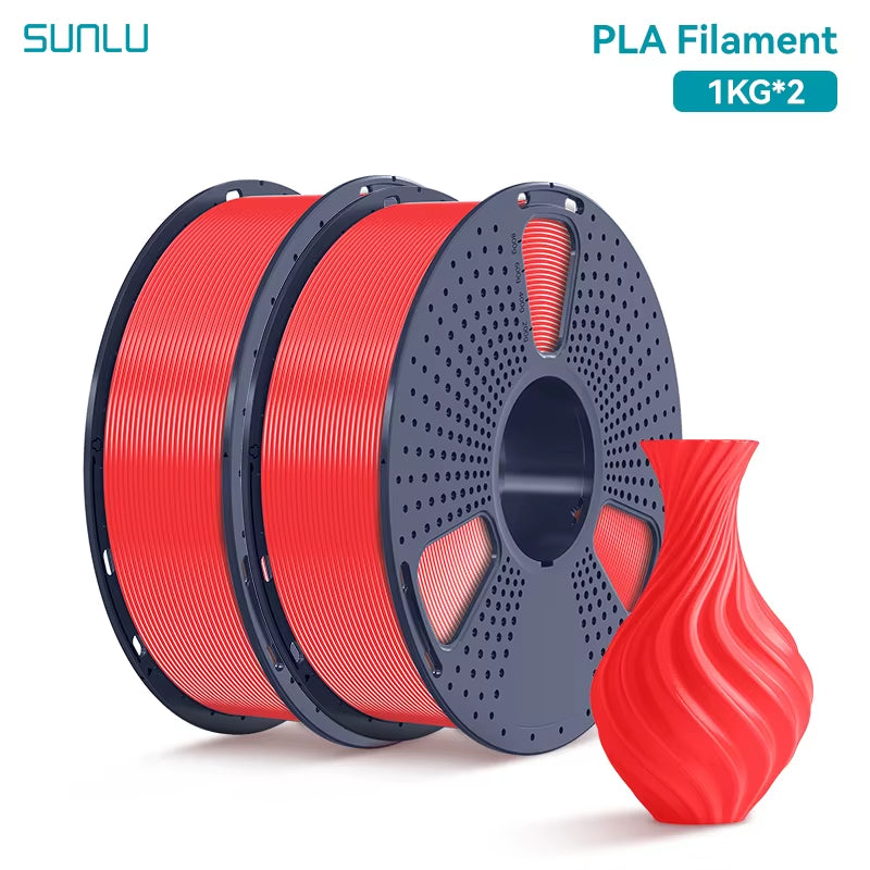 2KG PLA 3D Printer Filament 1.75Mm Neatly Wound 3D Printing Filament Fit Most FDM 3D Printers, 1Kg Spool (2.2Lbs)