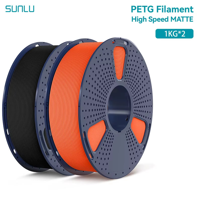 2KG High Speed Matte PETG Filament 1.75Mm 1000G Spool (2.2Lbs) High Speed Printing Filament Fit Most FDM Printer