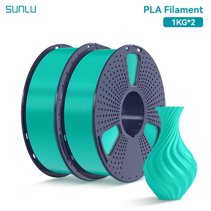 2KG PLA 3D Printer Filament 1.75Mm Neatly Wound 3D Printing Filament Fit Most FDM 3D Printers, 1Kg Spool (2.2Lbs)