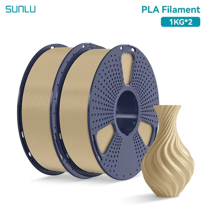 2KG PLA 3D Printer Filament 1.75Mm Neatly Wound 3D Printing Filament Fit Most FDM 3D Printers, 1Kg Spool (2.2Lbs)