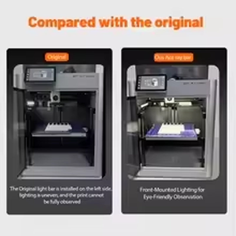 0.3A LED Light Aceraybar for Bambulab LED Light Bar Kit Magnetic Installation Aluminum Alloy Peel LED Strip for Bambu Lab P1 X1