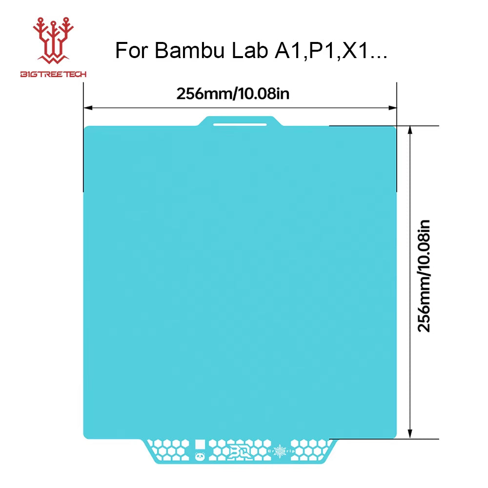 Panda Build Plate Cryogrip Pro Coating No Clog Spring Steel Double-Sided for Bambulab Voron Kobra Adventurer 5M 3D Printer