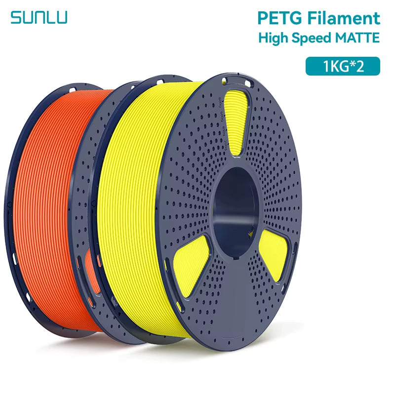 2KG High Speed Matte PETG Filament 1.75Mm 1000G Spool (2.2Lbs) High Speed Printing Filament Fit Most FDM Printer