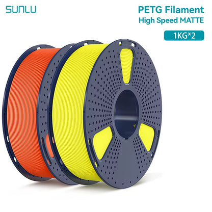 2KG High Speed Matte PETG Filament 1.75Mm 1000G Spool (2.2Lbs) High Speed Printing Filament Fit Most FDM Printer
