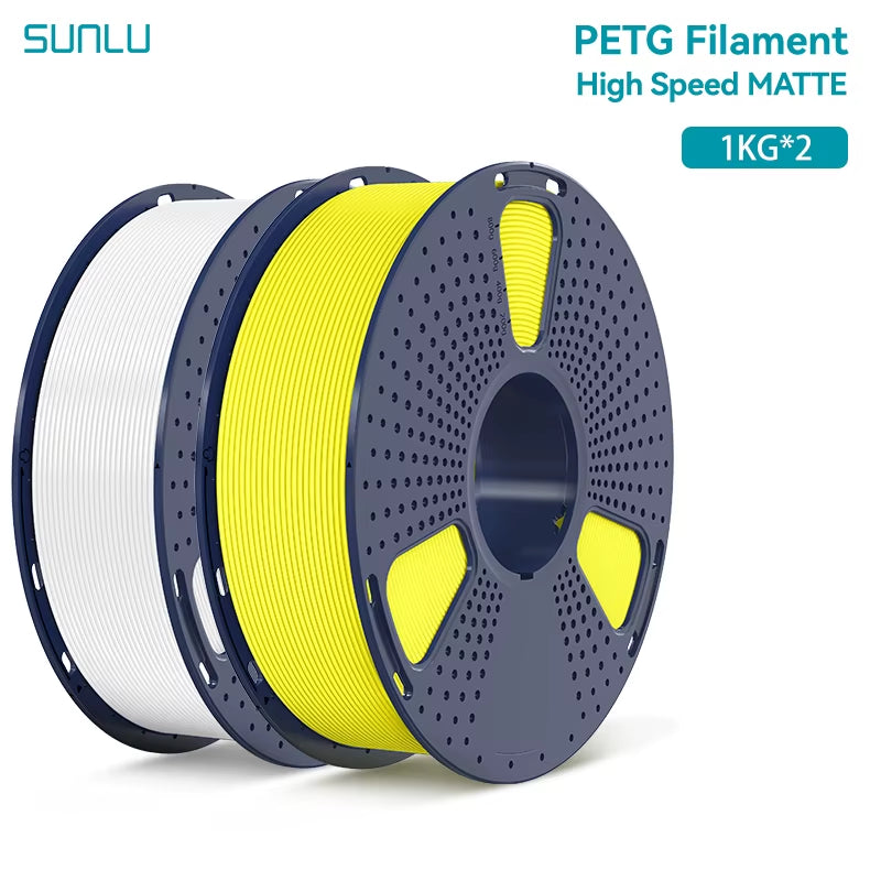 2KG High Speed Matte PETG Filament 1.75Mm 1000G Spool (2.2Lbs) High Speed Printing Filament Fit Most FDM Printer