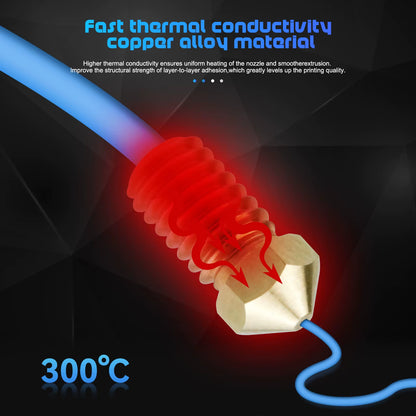 5/10Pcs Brass Nozzle for Bambu Lab A1/ A1 Mini, 0.2 0.4 0.6 0.8Mm 3D Printer Accessories for Bambulab A1 Mini 3D Printer