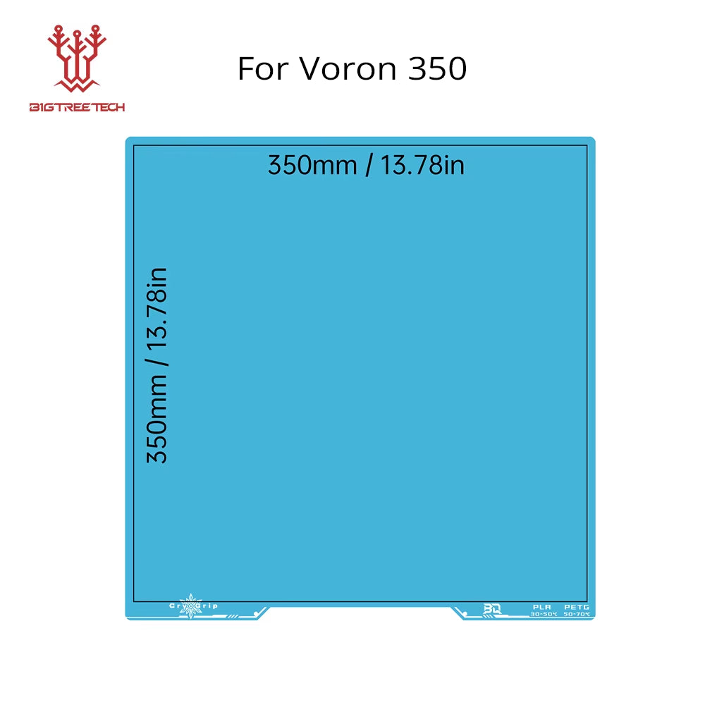 Panda Build Plate Cryogrip Pro Coating No Clog Spring Steel Double-Sided for Bambulab Voron Kobra Adventurer 5M 3D Printer