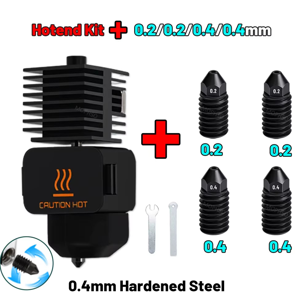 Upgrade 2.0 Hotend for Bambu Lab A1 Nozzle for Bambu Lab A1 Mini Nozzle Kit Hardened Steel Nozzle for Bambulab A1 Hotend A1 Mini